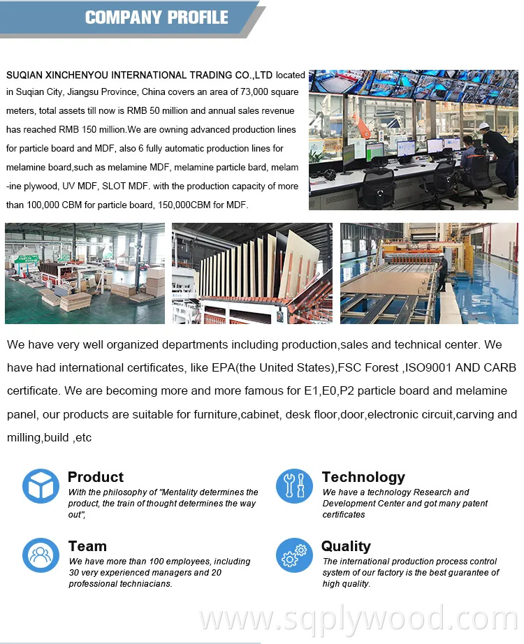 China Factory Produce 7-11 grooves Melamine Faced MDF/Slot MDF